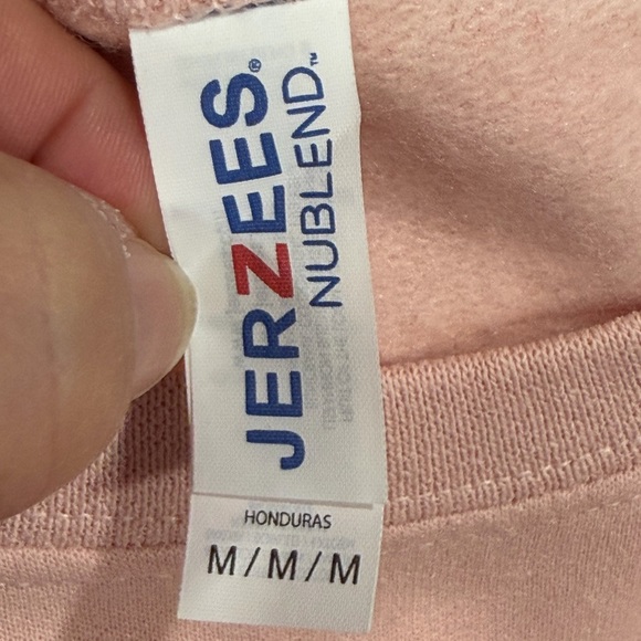 Valentine’s Pink Sweatshirt with Heart Bow Design, Coquette, Size Medium - Picture 5 of 6